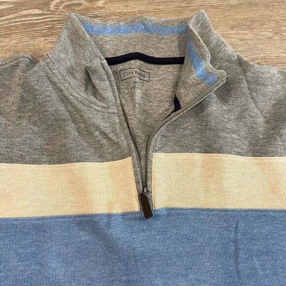 Club Room Gray Zip-Up Sweater XXL - Picture 3 of 7